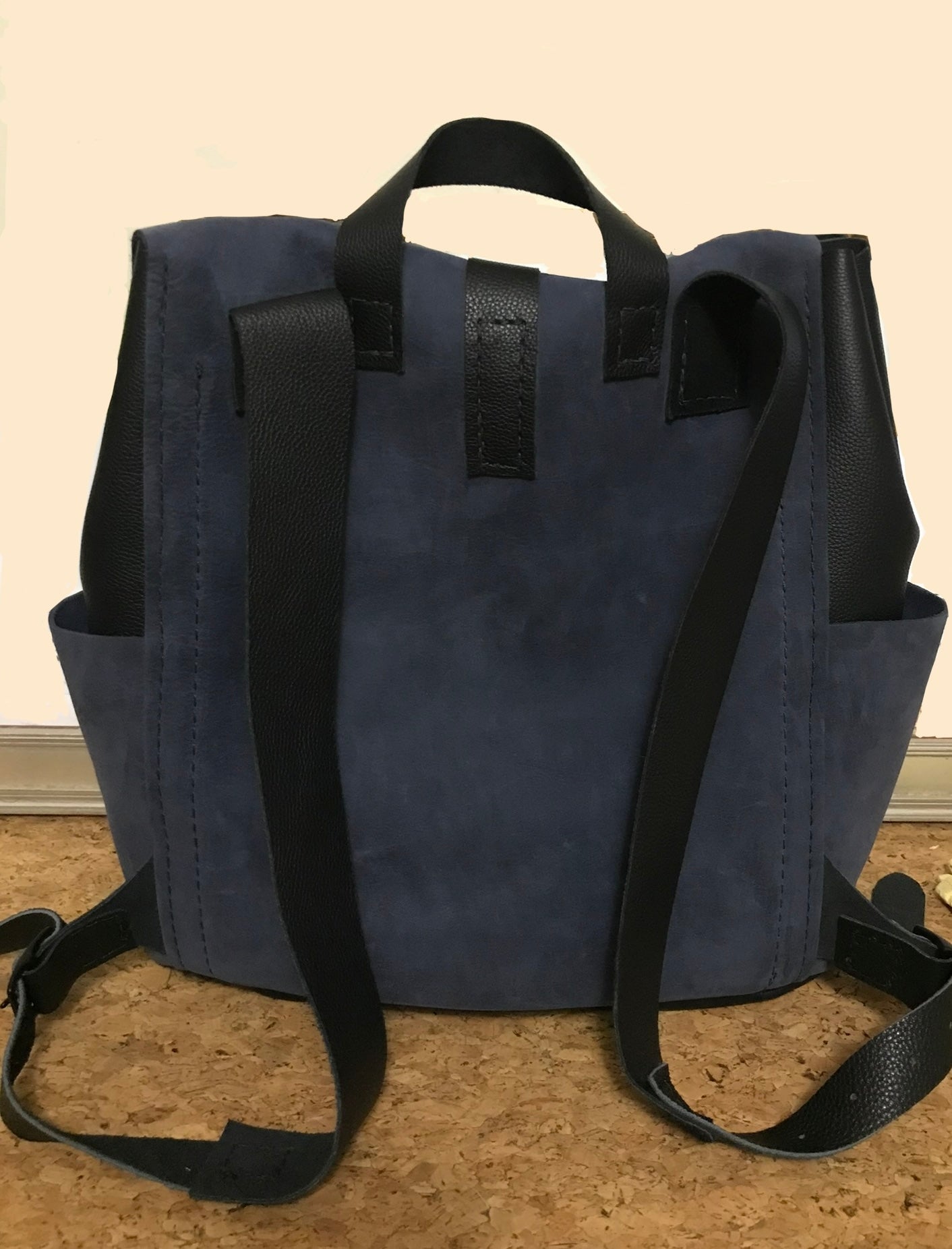 **SAMPLE** Backpack - Black & Steel Blue