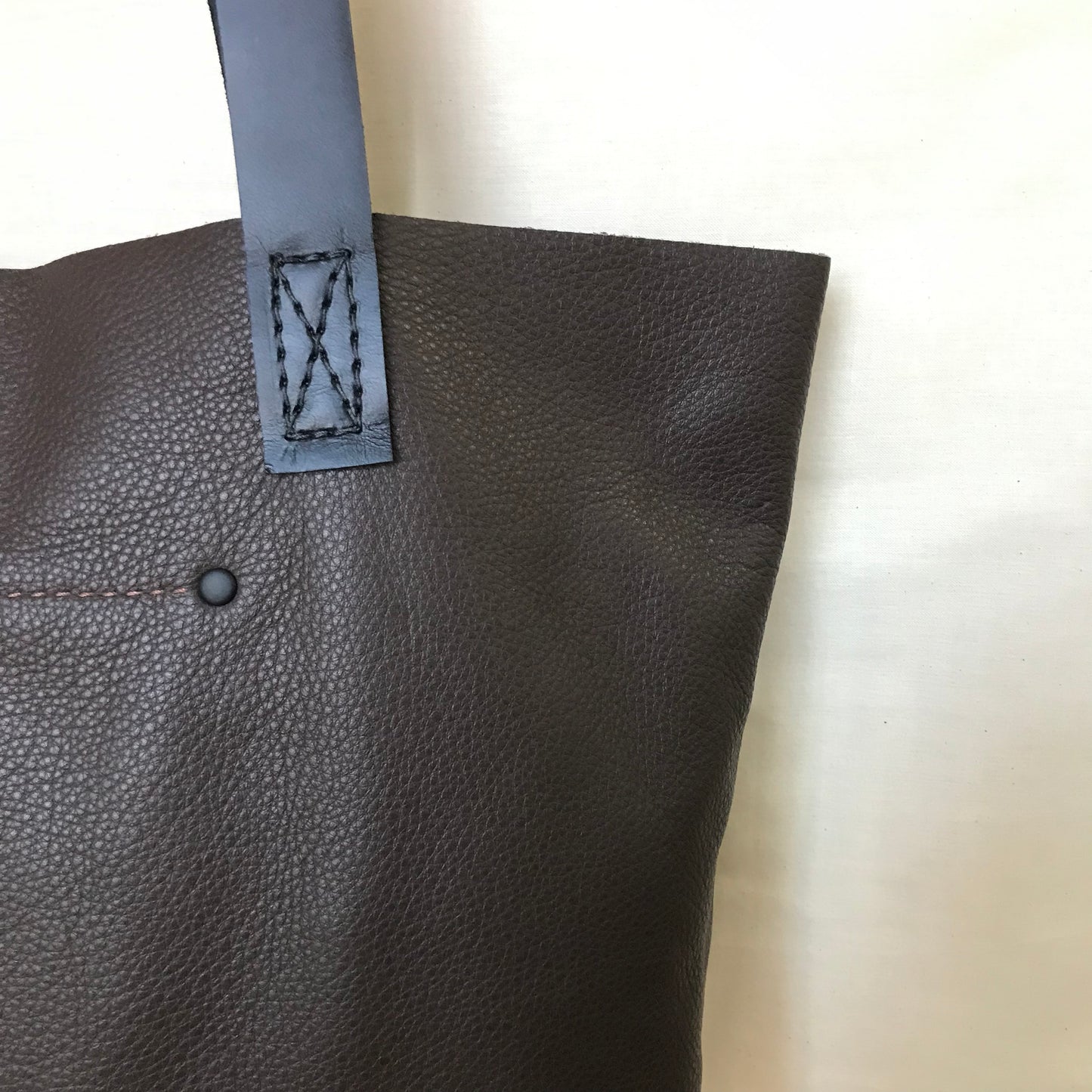 Large Tote Bag - Dark Brown